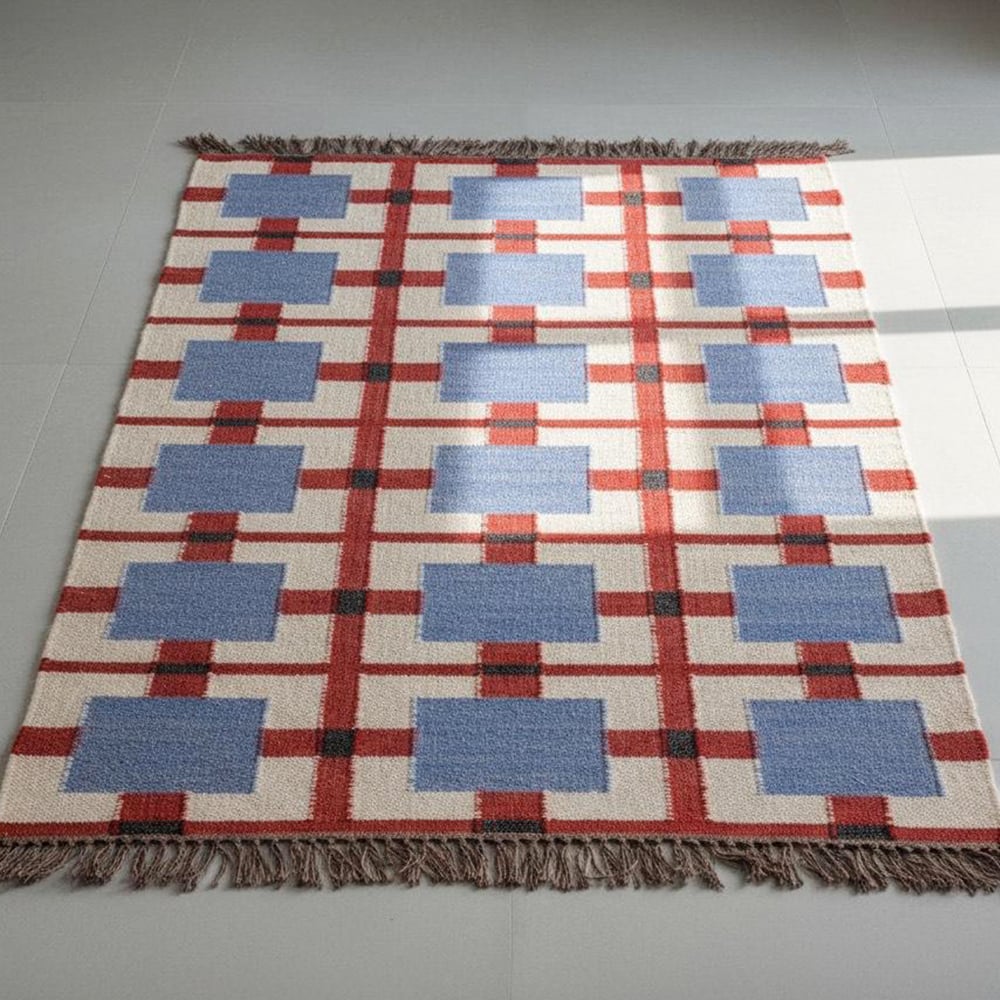 Handcrafted Jute Multicolor Vintage Dhurrie For Home